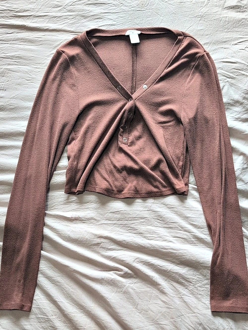 Forever 21 Women's Brown Button Front Cardigan Size Medium